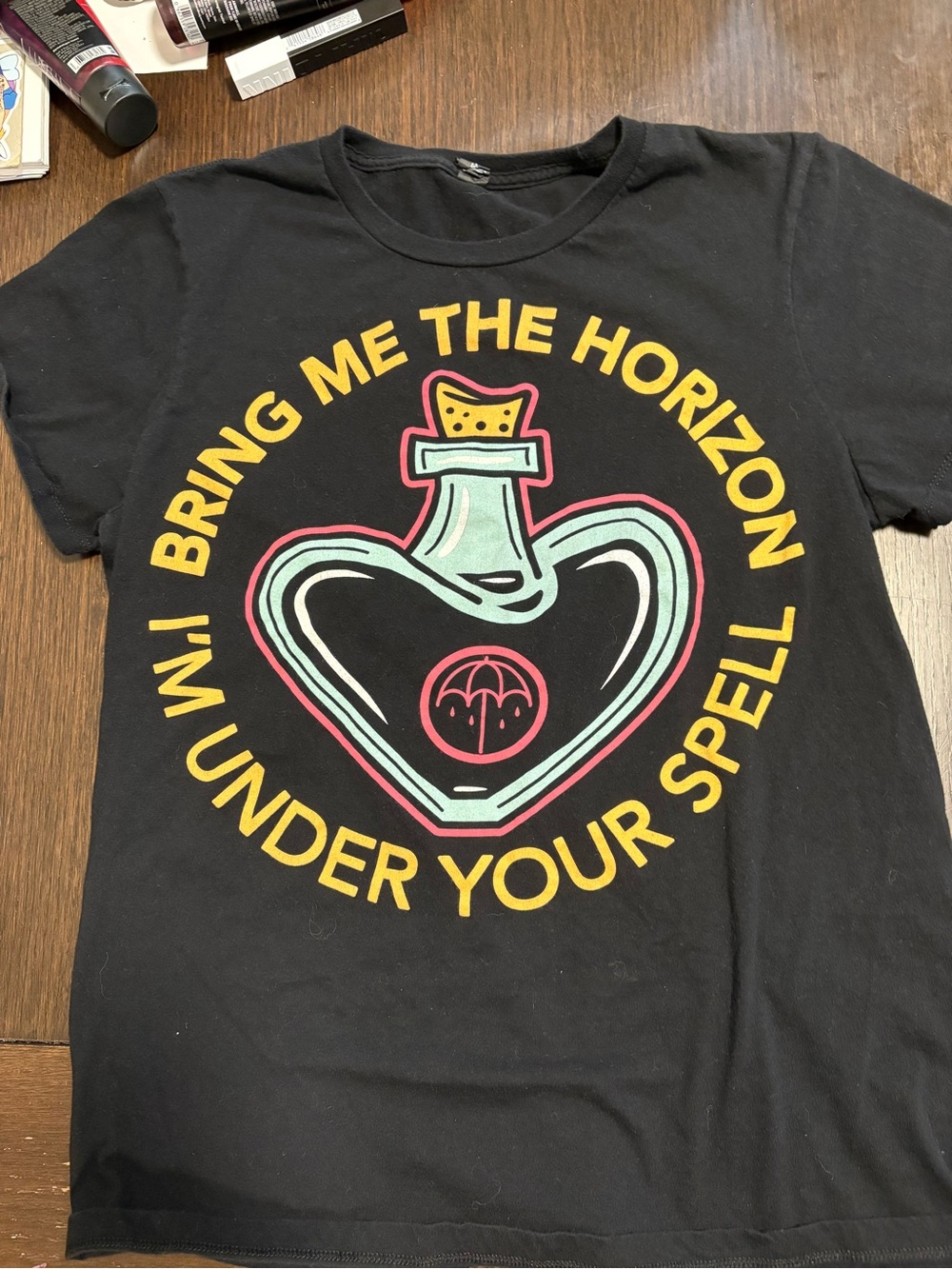 Bring Me The Horizon Black Graphic Band Tee - "Under Your Spell"